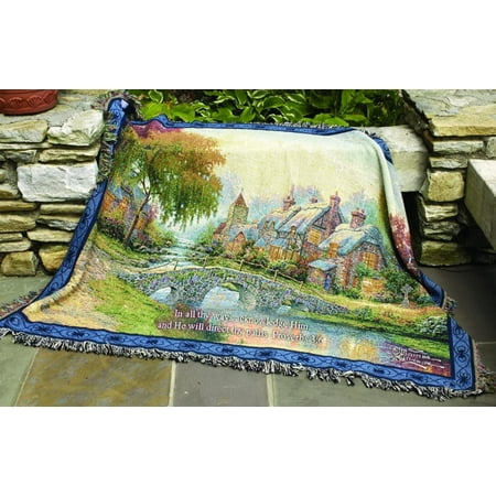 Cobblestone Bridge Manual Thomas Kinkade 50 x 60-Inch Tapestry Throw with Proverb Cobblestone Bridge Manual Thomas Kinkade 50 x 60-Inch Tapestry Throw with Proverb